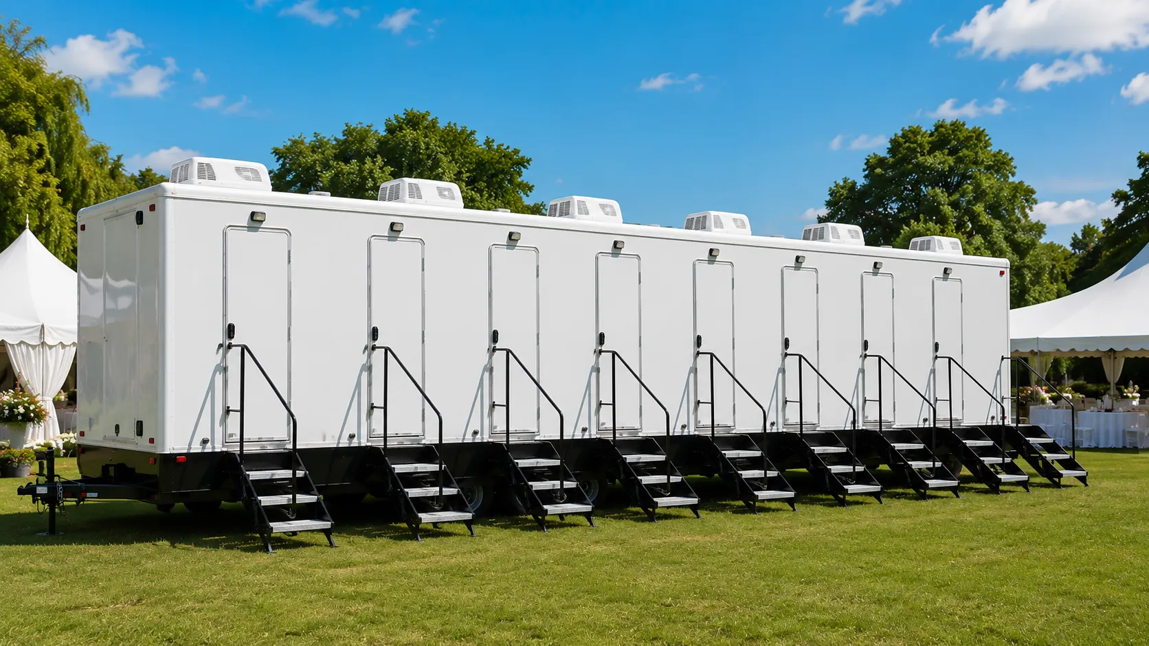 8 Stall Restroom Trailer in Poinciana, FL